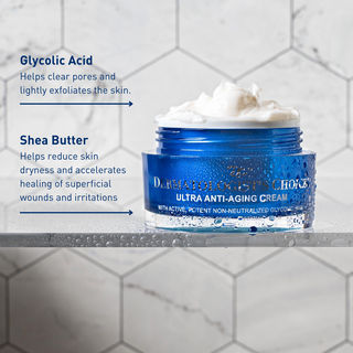 Ultra Anti-Aging Cream Extra-Strength Exfoliating Moisturizer with non-neutralized glycolic acid (AHA)