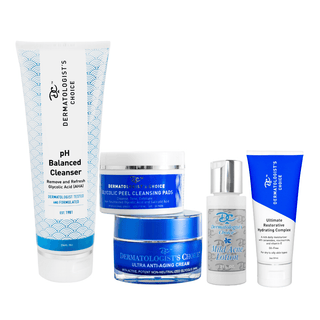 acne face set paraben free clean ingredients cleanser pads anti aging hydrating