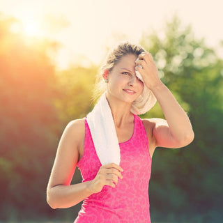 Women after workout skincare