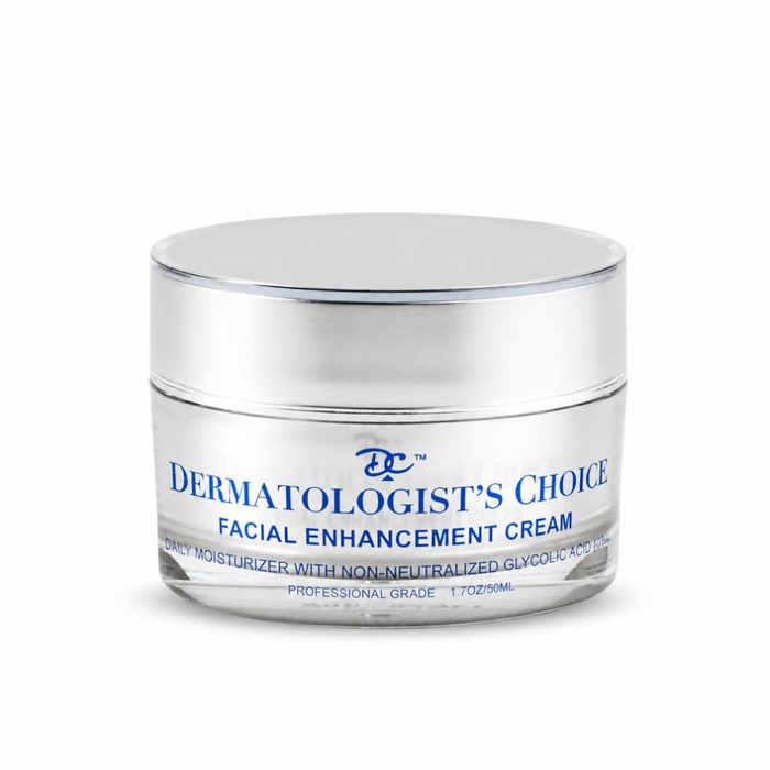 Facial Enhancement Cream Mild Exfoliating Moisturizer with active non-neutralized glycolic acid