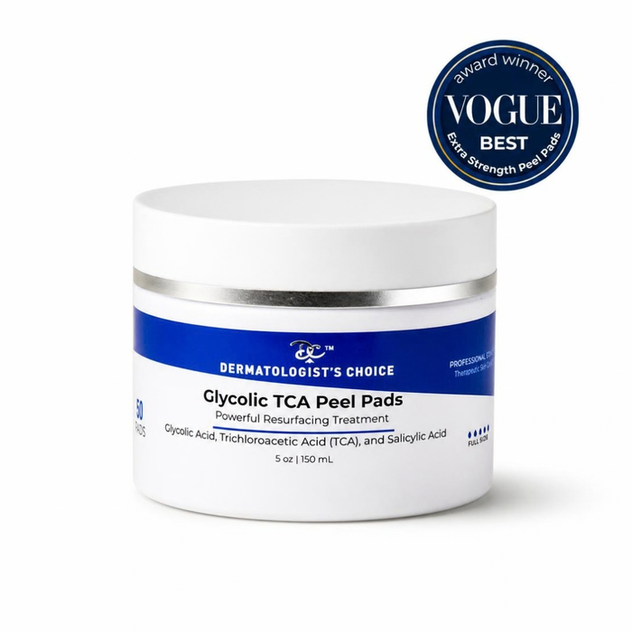 Glycolic TCA Peel Pads Extra-Strength Peel with salicylic acid