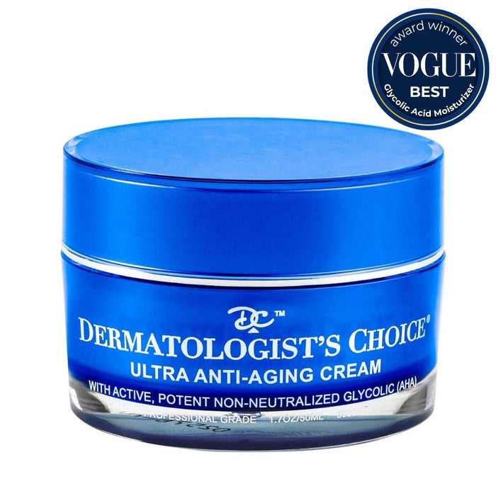 Ultra Anti-Aging Cream active potent non-neutralized glycolic acid (AHA)